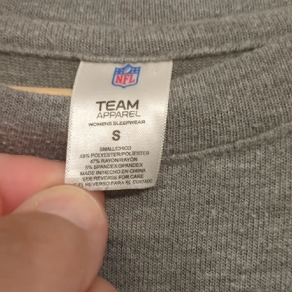 New Orleans Saints Gray Pajama Top - Picture 2 of 5